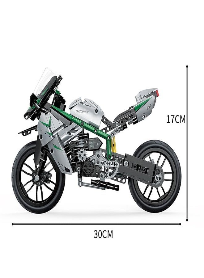 Onecado Technical Building Blocks Varaities Toy for Build and Display, Kid's Room Building Set for Boys and Girls Ages 10 and Up, Scale Model Kit for Kids and Adult(Sport Bike Bricks), Multicolor - Image 3
